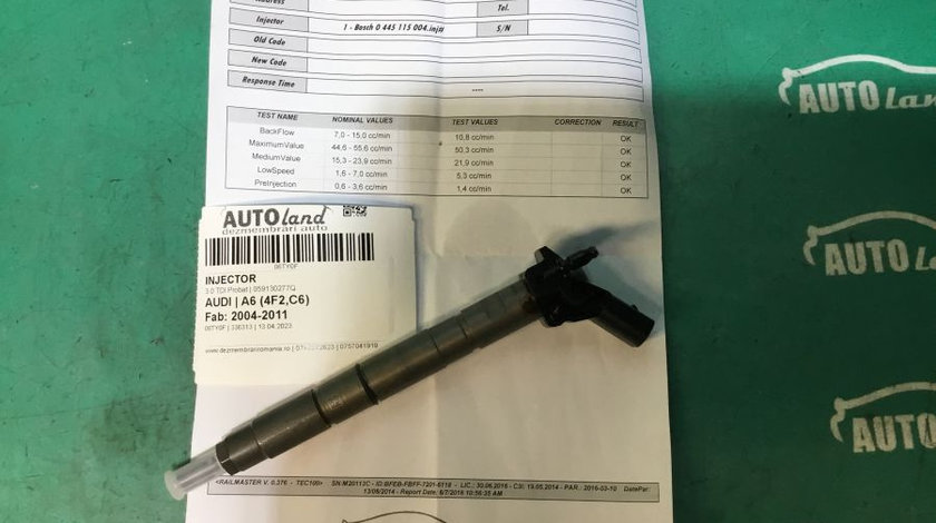 Injector 059130277q 3.0 TDI Probat Audi A6 4F2,C6 2004-2011