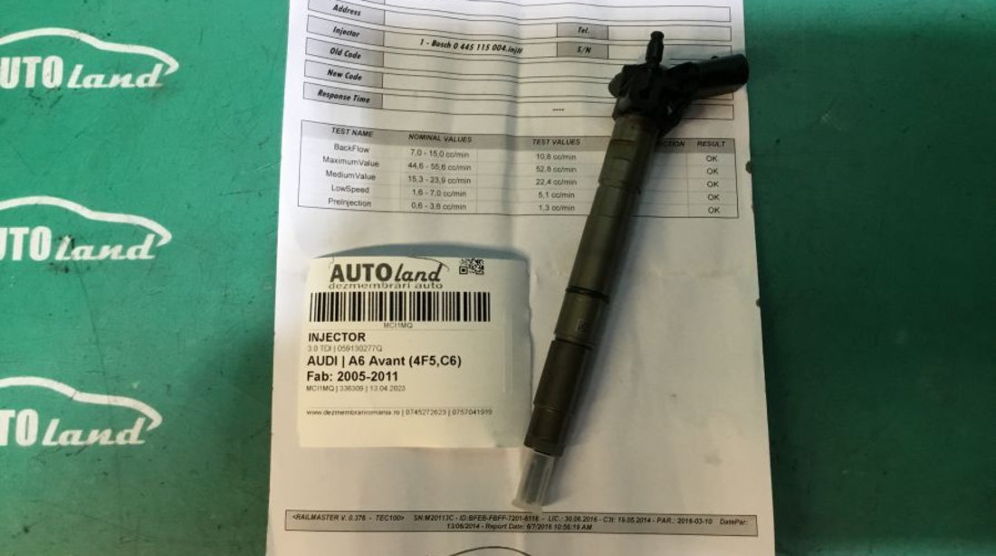 Injector 059130277q 3.0 TDI, Probat Audi A6 Avant 4F5,C6 2005-2011