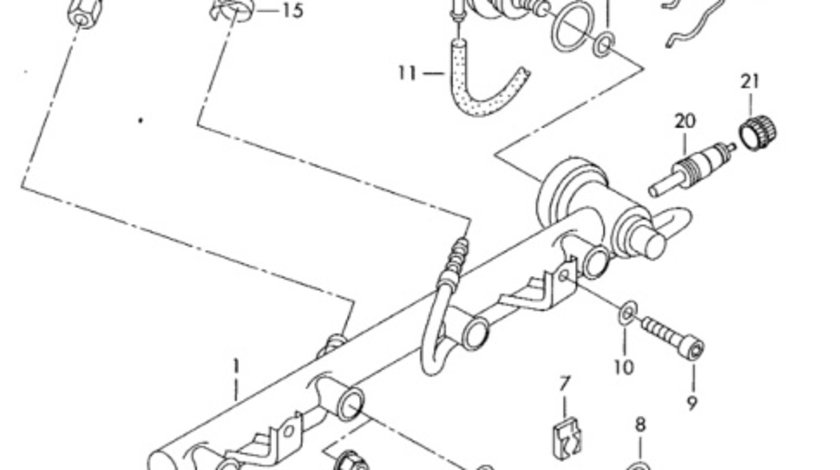 Injector 06B133551M Audi A4 B6 Sedan 2003 1.8T AVJ OEM 06B133551M