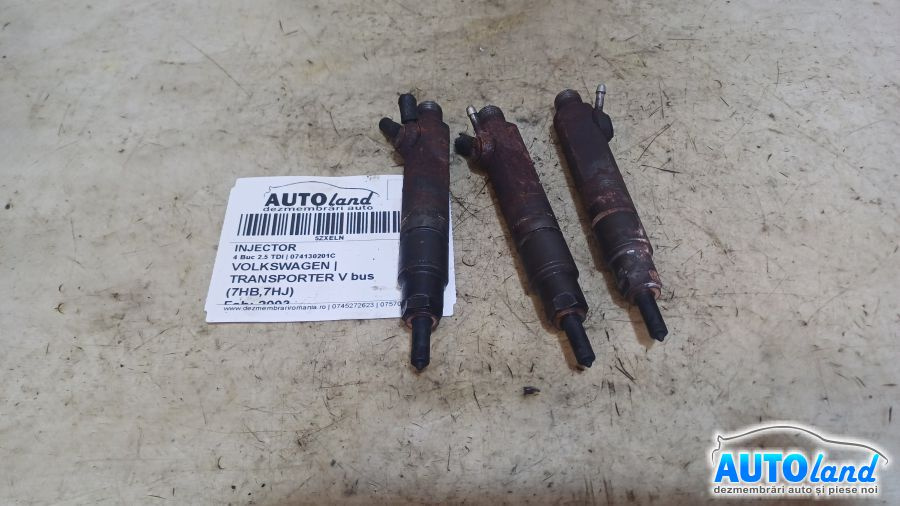 Injector 074130201c 3 Buc 2.5 TDI Volkswagen TRANSPORTER V bus 7HB,7HJ 2003