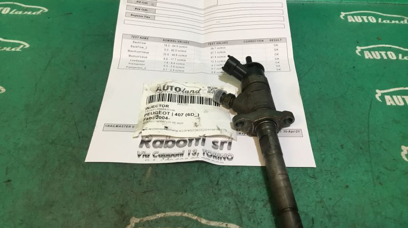 Injector 0986435146 1.6 HDI Peugeot 407 6D 2004