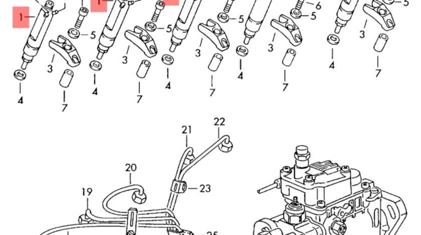 Injector 2.5 TDI Vw LT Transporter 1996 - 2006 OEM 046130201F