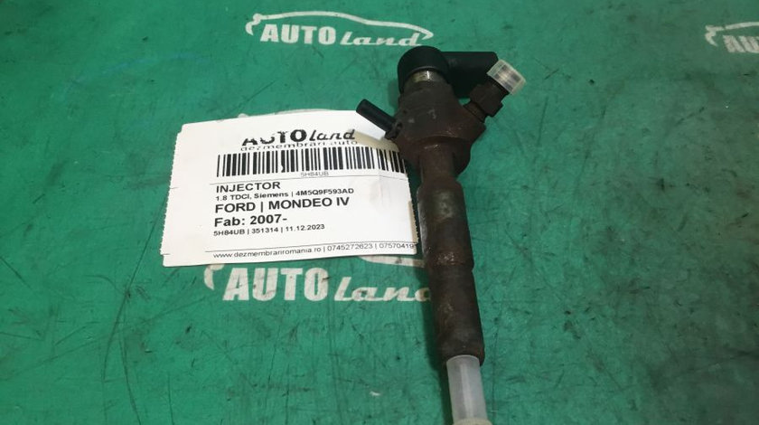 Injector 4m5q9f593ad 1.8 TDCI, Siemens Ford MONDEO IV 2007