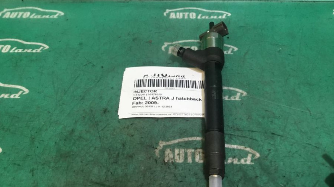 Injector 55578075 1.6 CDTI Opel ASTRA J hatchback 2009