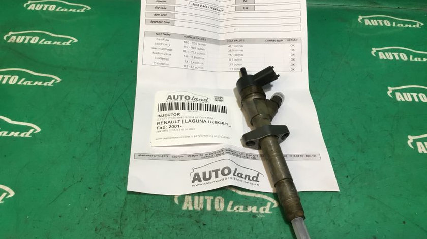 Injector 8200084534 2.2 DCI Probat 0445110084 Renault LAGUNA II BG0/1 2001