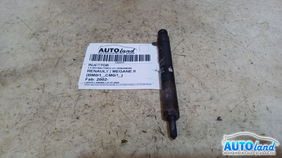 Injector 8200206565 1.5 DCI Ejbr01801z E3 Renault MEGANE II BM0/1 ,CM0/1 2002