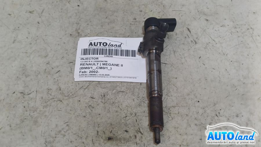 Injector 8200294788 1.5 DCI E 4 Renault MEGANE II BM0/1 ,CM0/1 2002