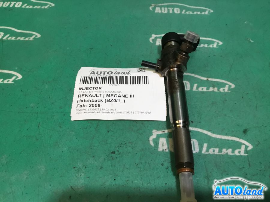 Injector 8200294788 1.5 DCI E4 Probat Renault MEGANE III Hatchback BZ0/1 2008