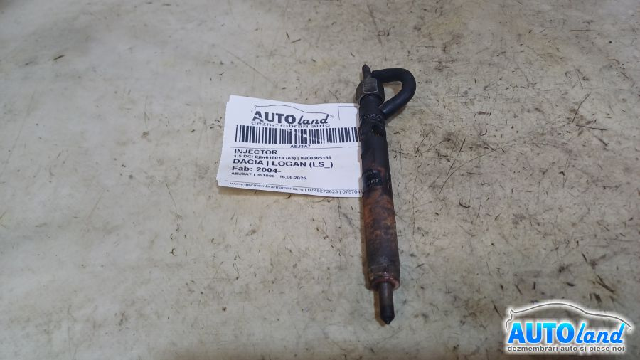 Injector 8200365186 1.5 DCI Ejbr01801a e3 Dacia LOGAN LS 2004