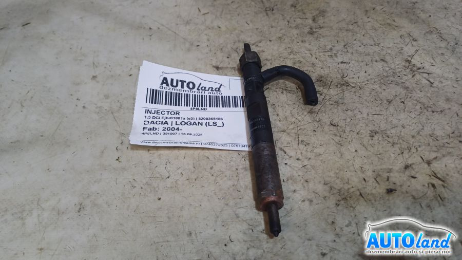 Injector 8200365186 1.5 DCI Ejbr01801a e3 Dacia LOGAN LS 2004