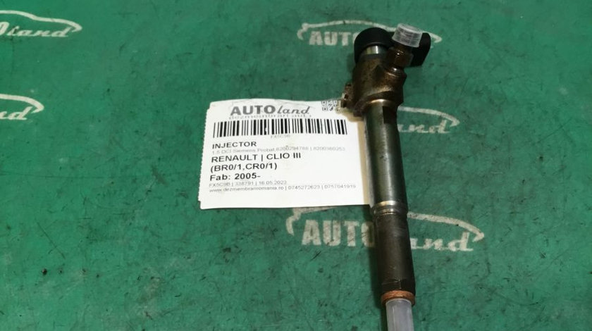 Injector 8200380253 1.5 DCI Siemens Probat,8200294788 Renault CLIO III BR0/1,CR0/1 2005