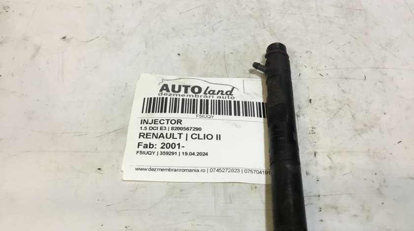 Injector 8200567290 1.5 DCI E3 Renault CLIO II 2001