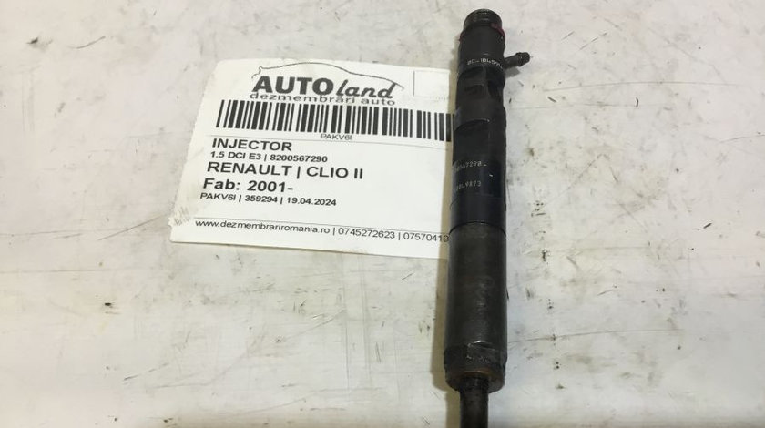 Injector 8200567290 1.5 DCI E3 Renault CLIO II 2001