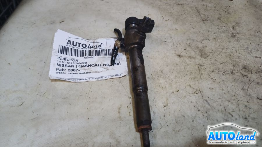 Injector 8200842205 1.5 DCI E4 Nissan QASHQAI J10,JJ10 2007