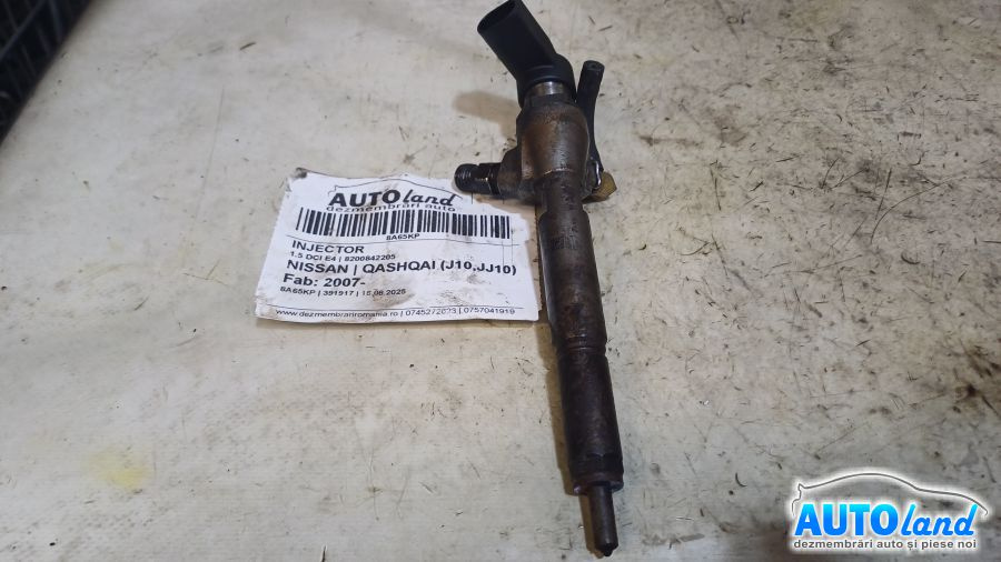 Injector 8200842205 1.5 DCI E4 Nissan QASHQAI J10,JJ10 2007