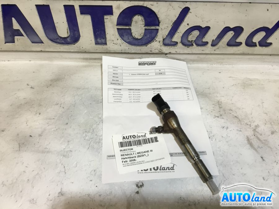 Injector 8200842205 1.5 DCI E4 Siemens Renault MEGANE III Hatchback BZ0/1 2008