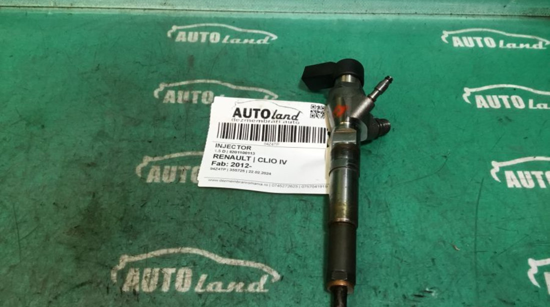 Injector 8201100113 1.5 D Renault CLIO IV 2012