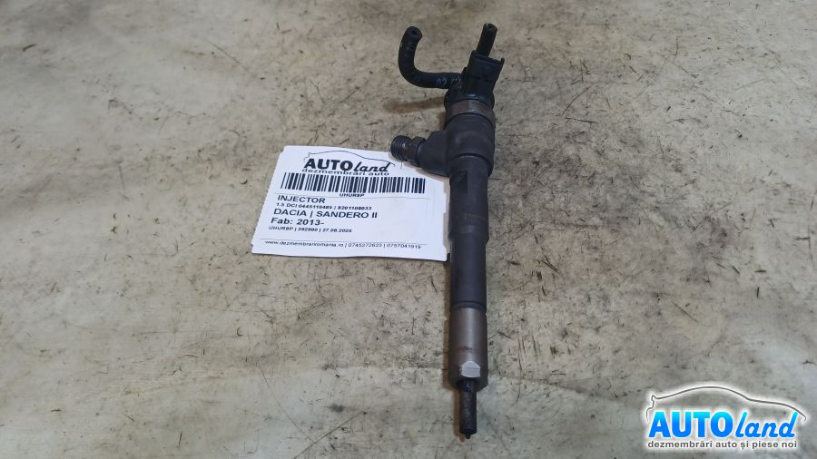 Injector 8201108033 1.5 DCI 0445110485 Dacia SANDERO II 2013
