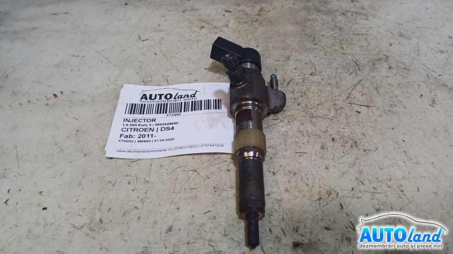 Injector 9802448680 1.6 HDI Euro 5 Citroen DS4 2011