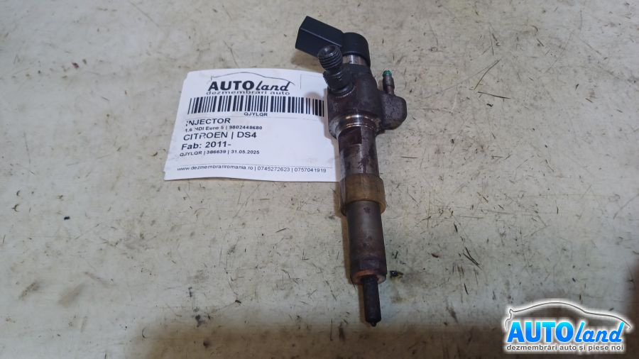 Injector 9802448680 1.6 HDI Euro 5 Citroen DS4 2011