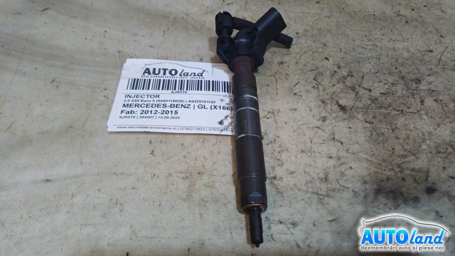 Injector A6420701187 3.0 CDI Euro 5 0445116026 Mercedes-Benz GL X166 2012-2015
