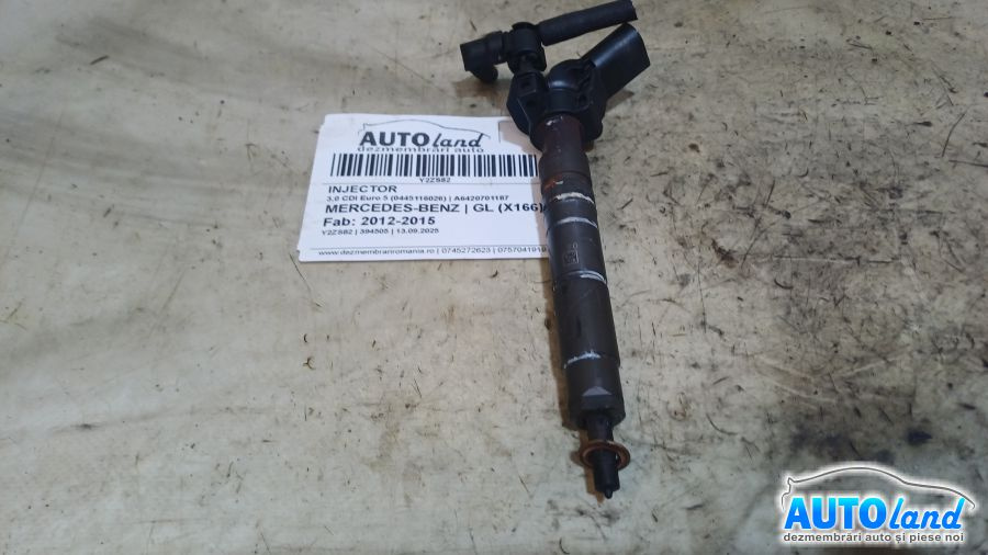 Injector A6420701187 3.0 CDI Euro 5 0445116026 Mercedes-Benz GL X166 2012-2015