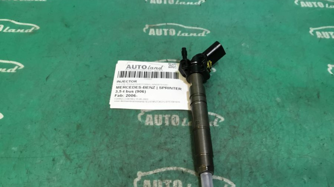 Injector A6420701387 3.0 CDI, Probat,0445115064 Mercedes-Benz SPRINTER 3,5-t bus 906 2006