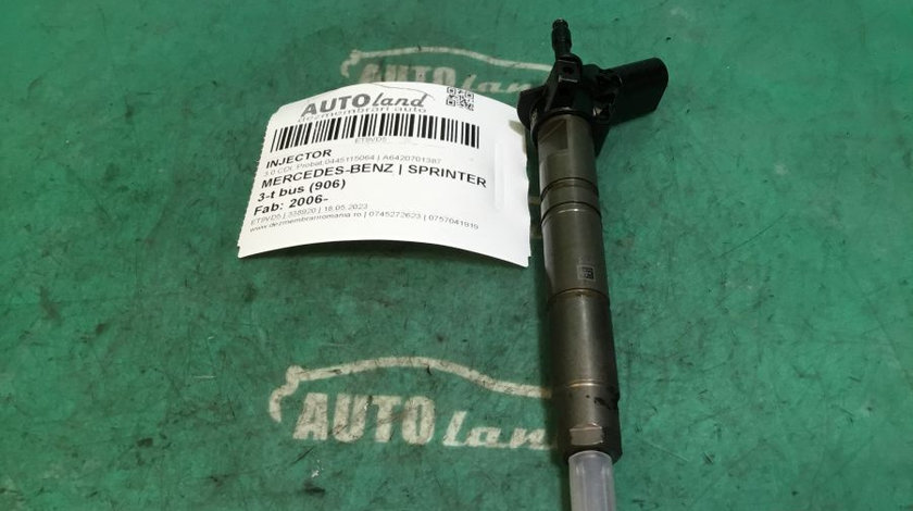 Injector A6420701387 3.0 CDI, Probat,0445115064 Mercedes-Benz SPRINTER 3-t bus 906 2006