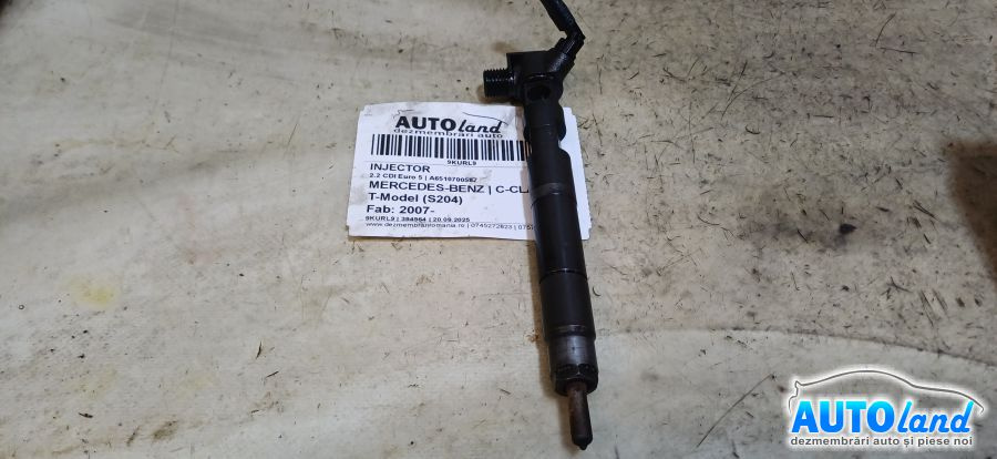 Injector A6510700587 2.2 CDI Euro 5 Mercedes-Benz C-CLASS T-Model S204 2007