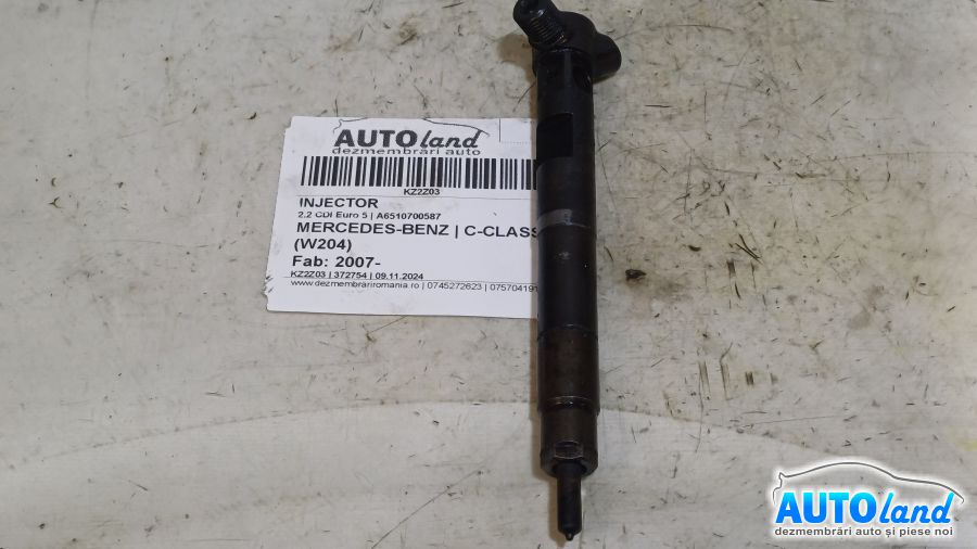 Injector A6510700587 2.2 CDI Euro 5 Mercedes-Benz C-CLASS W204 2007