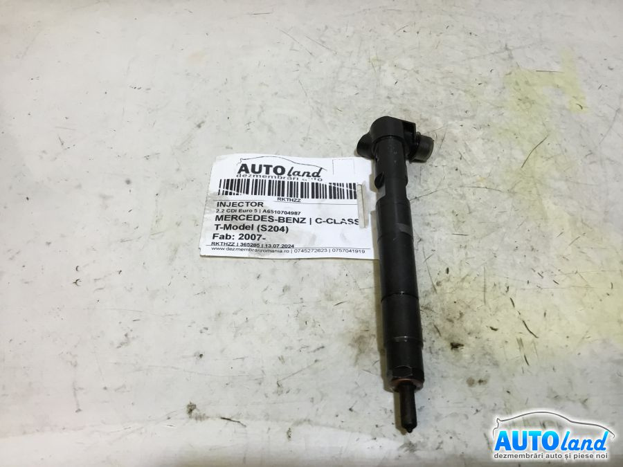 Injector A6510704987 2.2 CDI Euro 5 Mercedes-Benz C-CLASS T-Model S204 2007