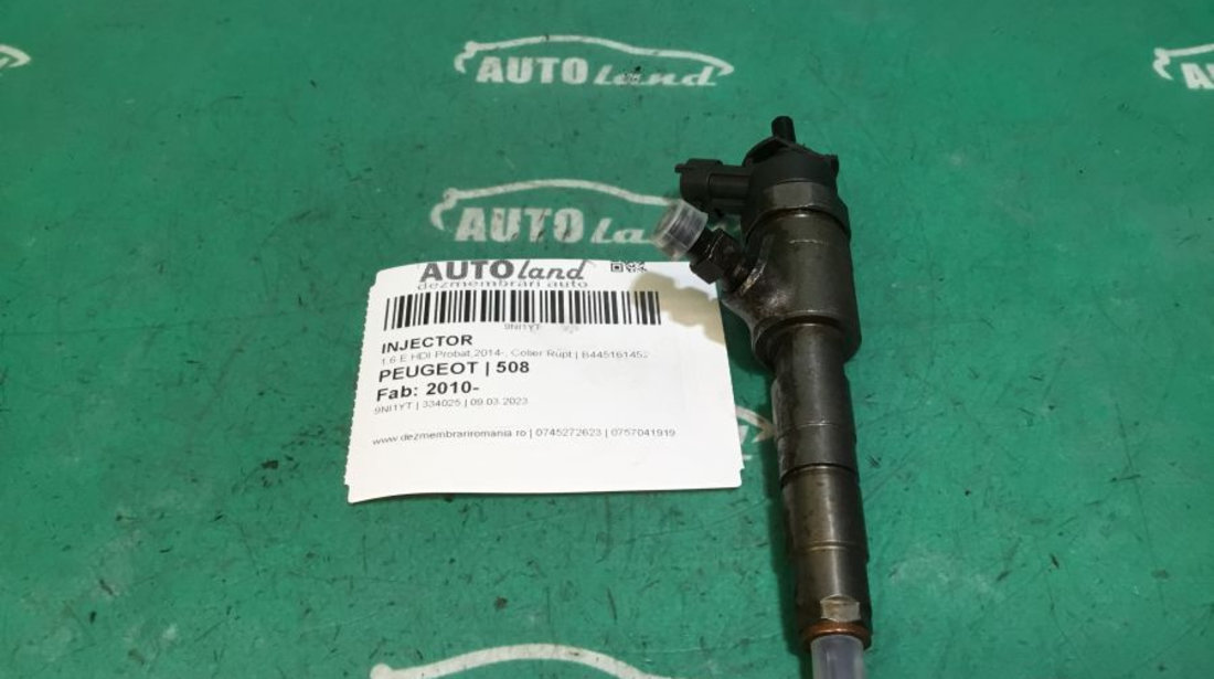 Injector B445161452 1.6 E HDI Probat,2014-, Colier Rupt Peugeot 508 2010