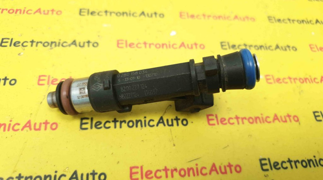 Injector Benzina Renault, Dacia Logan Sandero 1.4/1.6, 0280158034, 8200227124