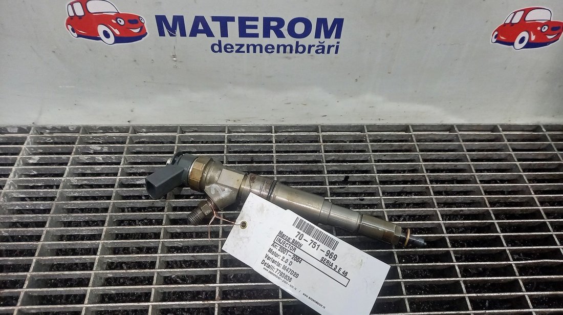 INJECTOR BMW SERIA 3 E 46 SERIA 3 E 46 2.0 D - (2001 2004)