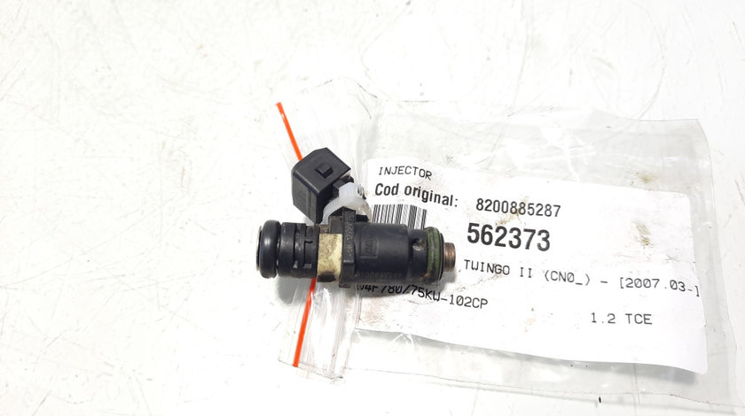 Injector, cod 8200885287, Renault Twingo 2, 1.2 TCE, D4F780 (id:562373)