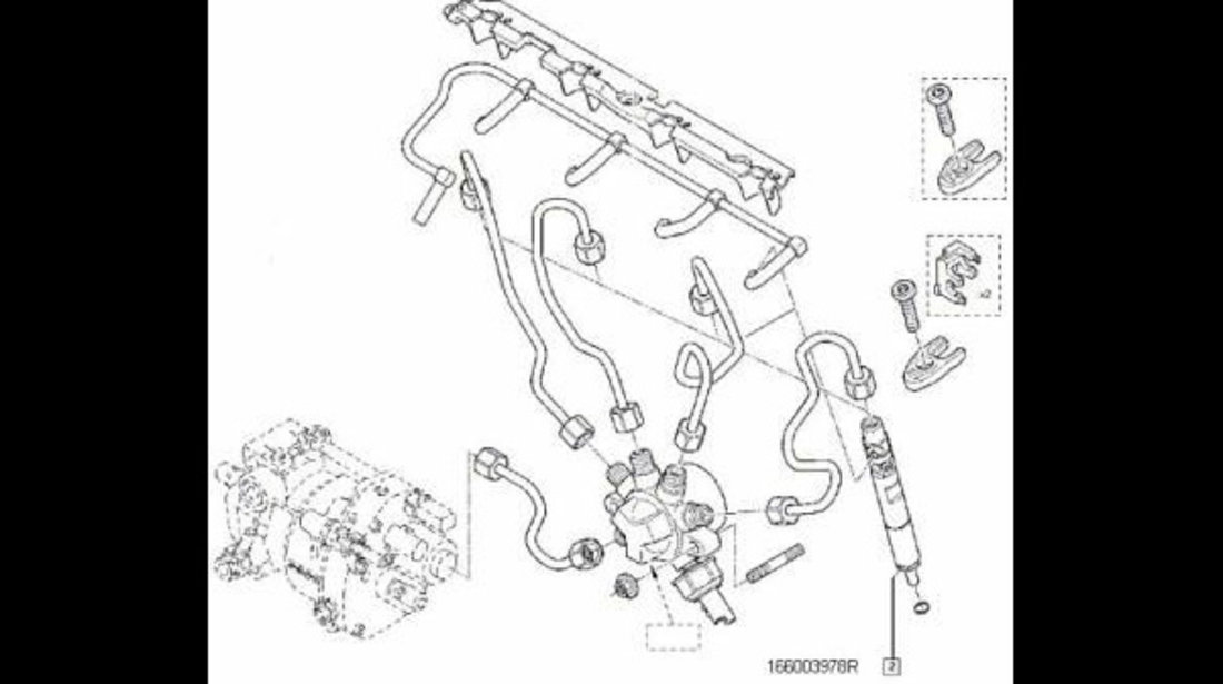 Injector Dacia Logan Sandero 1.5 Euro 3 cod intern: 166003978R