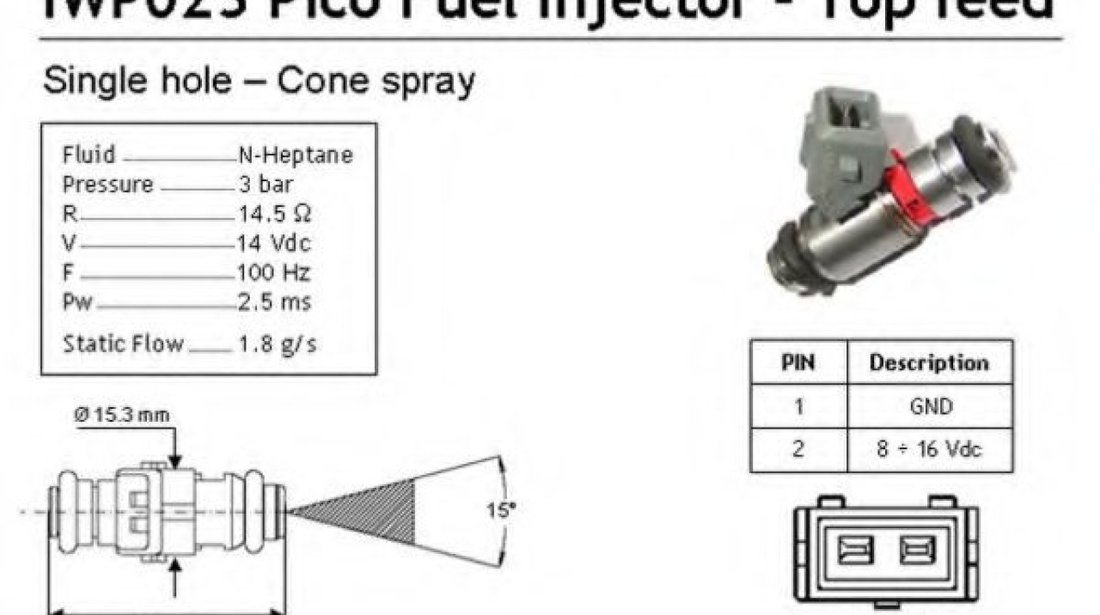 Injector FIAT PUNTO (176) (1993 - 1999) MAGNETI MARELLI 214310002310 piesa NOUA