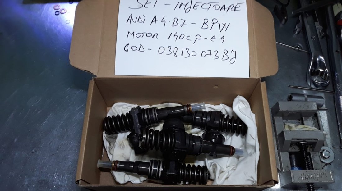 Injector / Injectoare Audi A4 B7 2.0 TDI 140CP, BPW, 038130073BJ, 0414720229