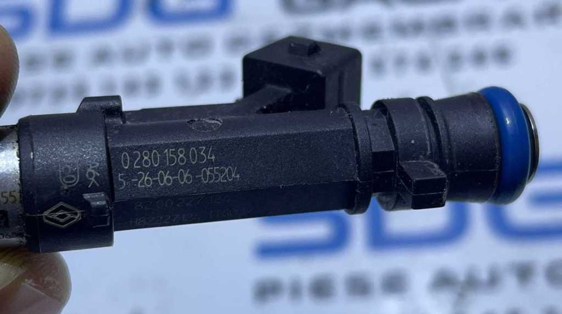 Injector Injectoare Dacia Dokker 1.6 2012 - Prezent Cod 0280158034 8200227124