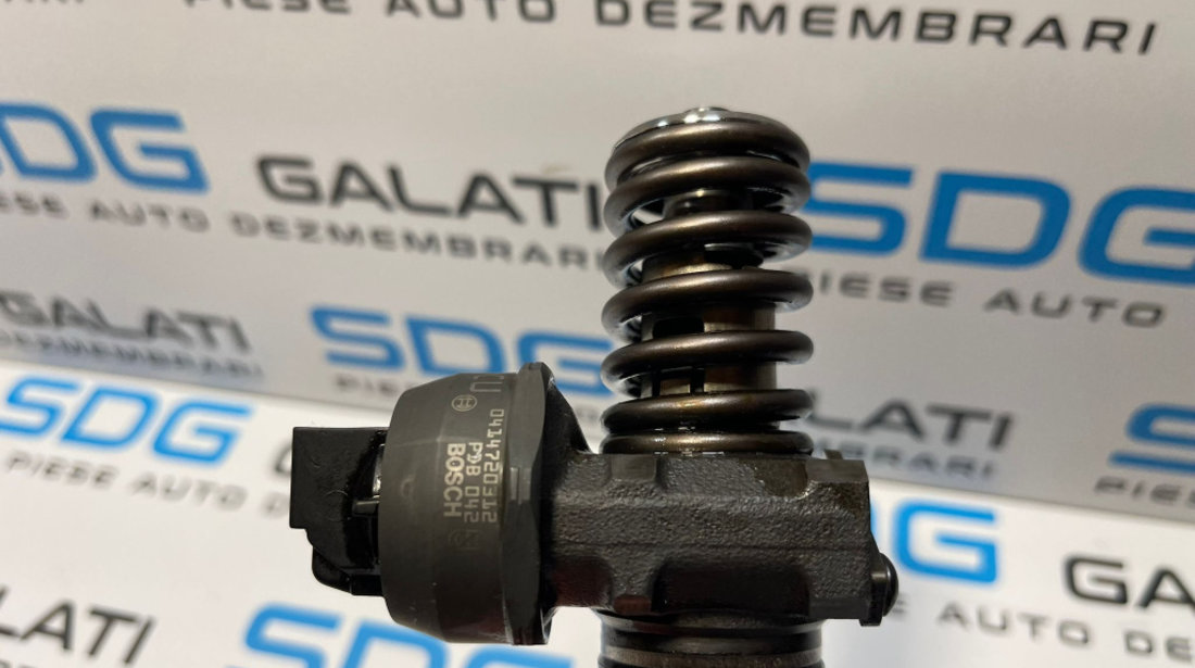 Injector Injectoare Pompa Pompe Duza Skoda Octavia 2 2.0 TDI BMM 103KW 140CP 2004 - 2013 Cod 038130073BQ CU 0414720312