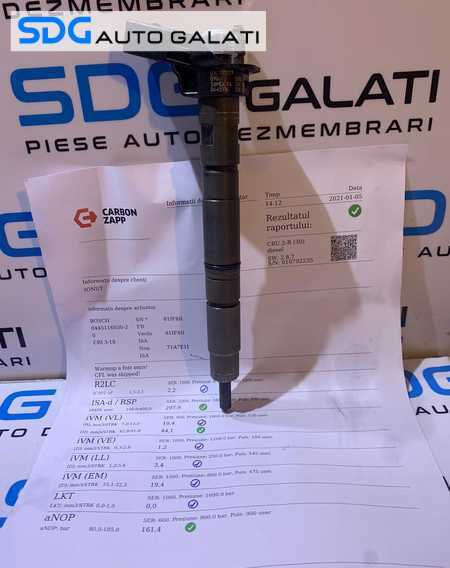 Injector Injectoare Verificate cu Fisa VW Jetta 2.0 TDI CBDA CBDB CEGA 2005 - 2011 Cod 0445116030 03...