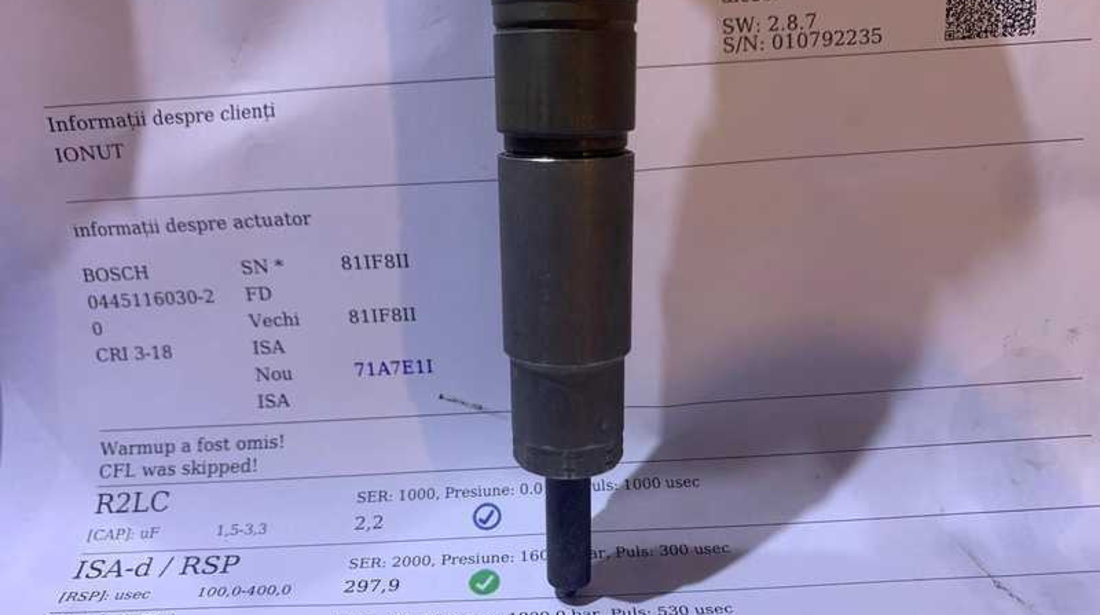 Injector Injectoare Verificate cu Fisa VW Tiguan 2.0 TDI CBAA CBAB CBBA CBBB 2008 - 2011 Cod 0445116030 03L130277