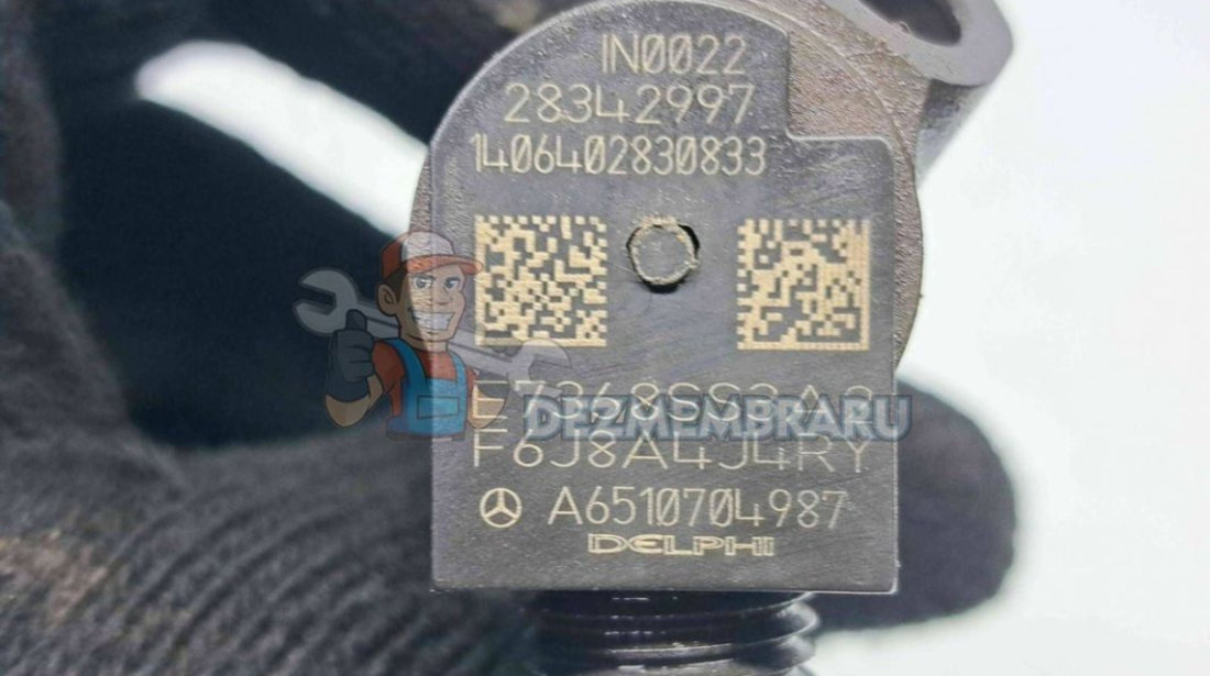 Injector Mercedes Clasa E (W212) [Fabr 2009-2016] A6510704987 28342997 2.2 CDI 651924 125KW 170CP