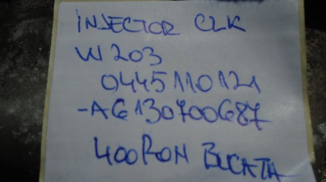 Injector mercedes clk w203 cod 0445110121 - a6130700687