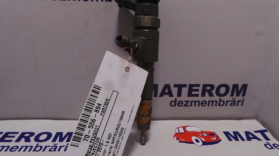 INJECTOR PEUGEOT PARTNER PARTNER 1.6 HDI - (2008 2012)