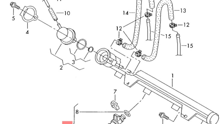 Injector Volkswagen Polo 9n 2004 2005 1.4 16v BBY VOLKSWAGEN POLO (9N_) [ 2001 - 2012 ] OEM 036906031M