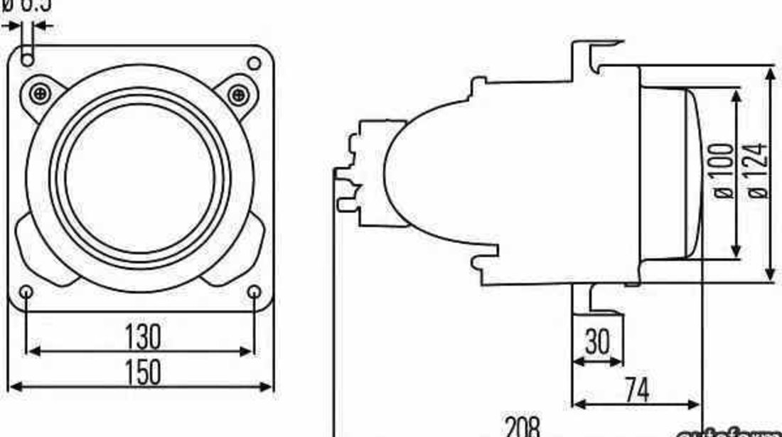 Insertie far ceata NEOPLAN Starliner HELLA 1NL 007 834-017