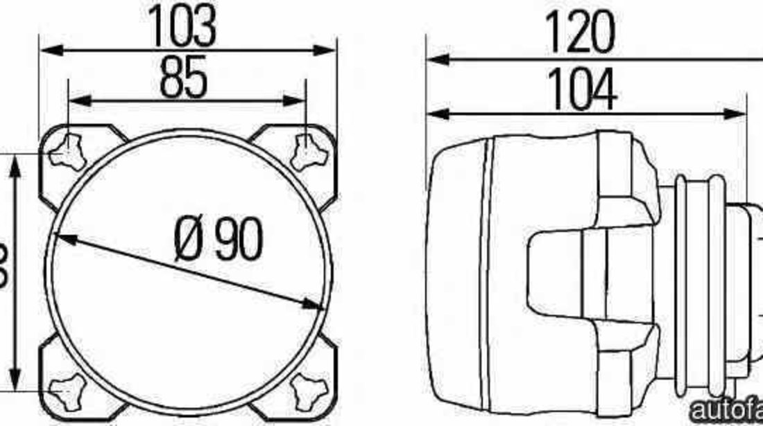 Insertie far faza lunga FENDT Vario HELLA 1K0 008 191-011