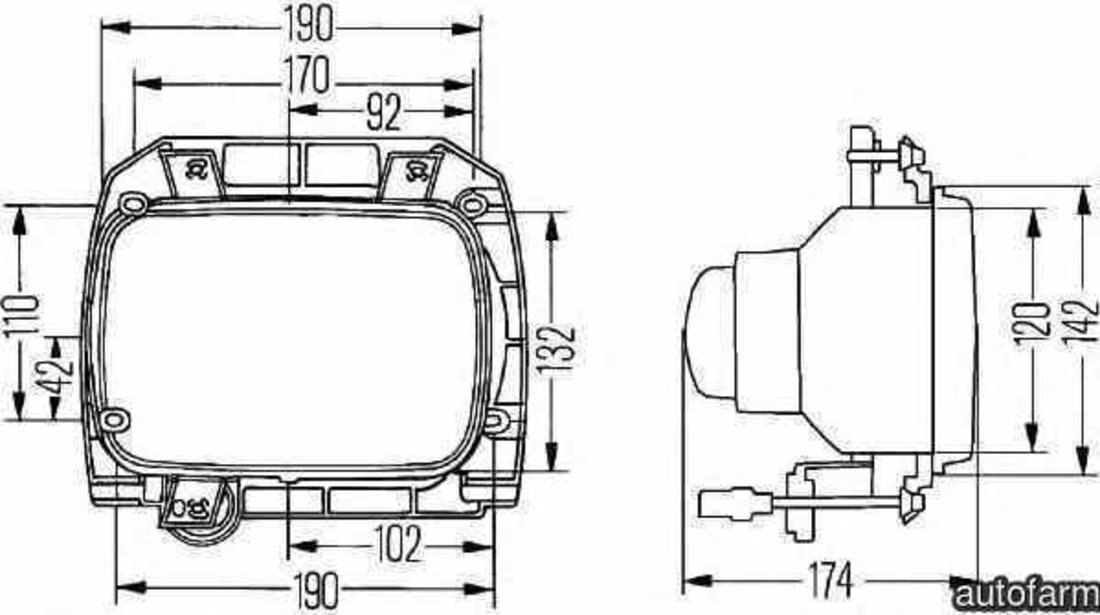 Insertie far MAN LION S COMFORT HELLA 1BL 005 740-101