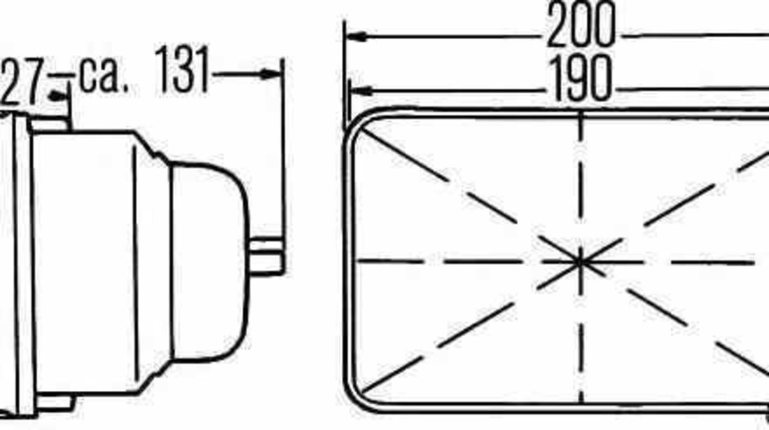 Insertie, far NISSAN CHERRY II Hatchback (N10) HELLA 1AE 003 427-011